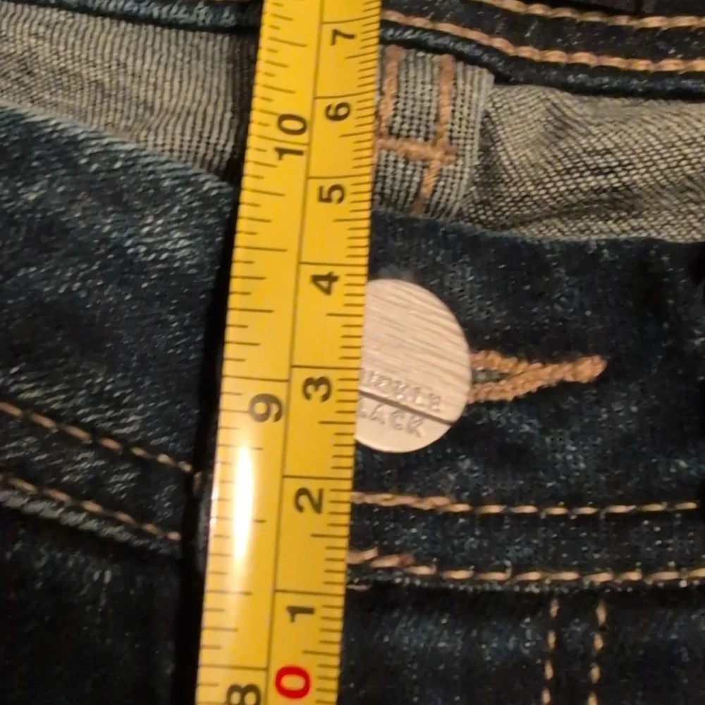 Buckle Black Blue Denim Flare Jeans 25x34 - Picture 10 of 14